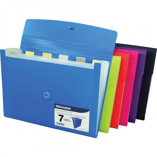 Classeur 7 Pochettes - Format Lettre\1 (Option de Couleur)